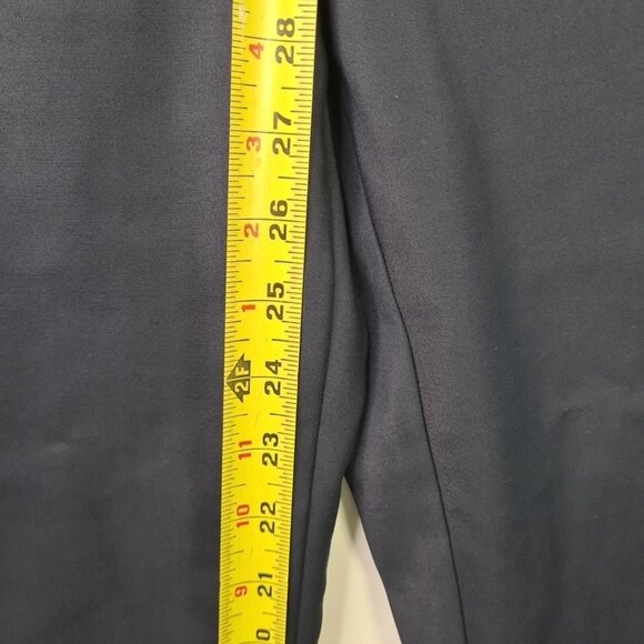 Armani Collezioni Women’s Navy Stretch Trousers with Side Elastic Panel Size 2 - Picture 10 of 12